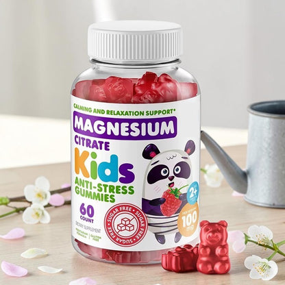 🌿Suplemento de magnesio en gomitas sin azúcar para niños y adultos 🧸